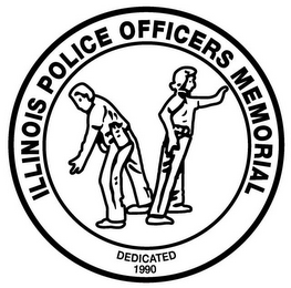 ILLINOIS POLICE OFFICERS MEMORIAL DEDICATED 1990 logo