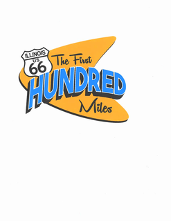 ILLINOIS US 66 THE FIRST HUNDRED MILES logo