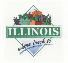 ILLINOIS WHERE FRESH IS logo
