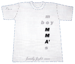 I'M A MOMMA'S BOY FAMILY FIGHT WEAR logo
