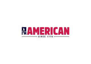 I'M AMERICAN SINCE 1776 logo