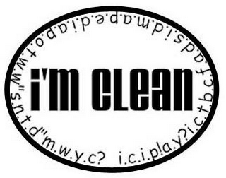 I'M CLEAN I.C.I.P!A.Y?I.C.T.B.C.F.A.D.S.I.D.M.A.P.E.D.I.A.P.O.T.W.W"S.N.T.D"M.W.Y.C? logo