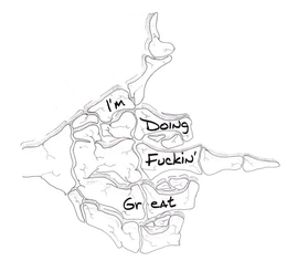 I'M DOING FUCKIN' GREAT logo