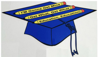 I'M GONNA GET MINE GET WHAT,  GET WHAT EDUCATION, EDUCATION logo