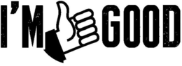 I'M GOOD logo