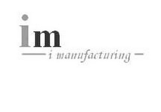 IM I MANUFACTURING logo