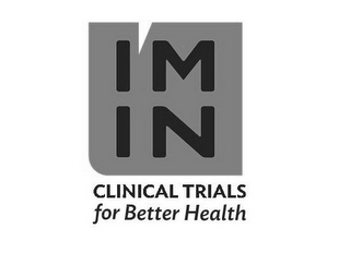 I'M IN CLINICAL TRIALS FOR BETTER HEALTH logo