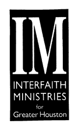 IM INTERFAITH MINISTRIES FOR GREATER HOUSTON logo