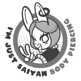 I'M JUST SAIYAN BODY PIERCING logo