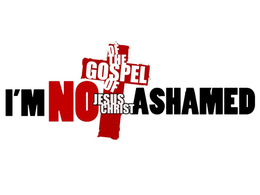 I'M NOT ASHAMED OF THE GOSPEL OF JESUS CHRIST logo