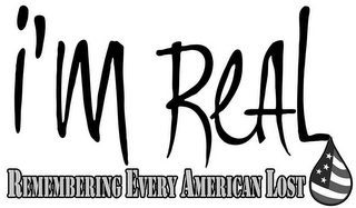 I'M REAL REMEMBERING EVERY AMERICAN LOST logo