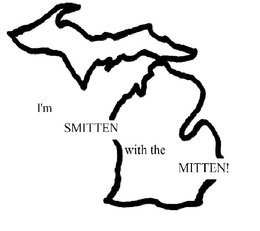 I'M SMITTEN WITH THE MITTEN! logo