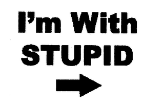 I'M WITH STUPID logo