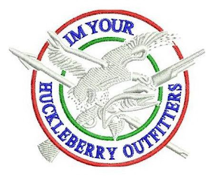 I'M YOUR HUCKLEBERRY OUTFITTERS logo