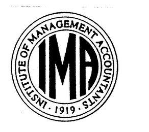 IMA INSTITUTE OF MANAGEMENT ACCOUNTANTS 1919 logo
