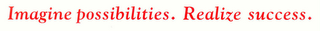 IMAGINE POSSIBILITIES. REALIZE SUCCESS. logo