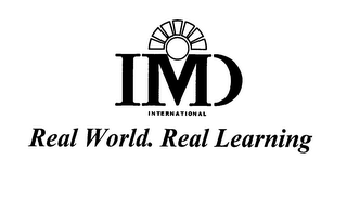 IMD INTERNATIONAL REAL WORLD. REAL LEARNING logo