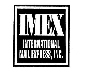 IMEX INTERNATIONAL MAIL EXPRESS, INC.