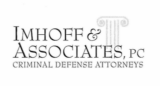IMHOFF & ASSOCIATES, PC CRIMINAL DEFENSE ATTORNEYS logo