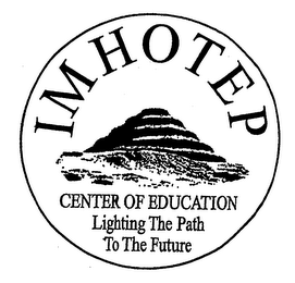 IMHOTEP CENTER OF EDUCATION LIGHTING THE PATH TO THE FUTURE logo