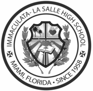 IMMACULATA-LA SALLE HIGH SCHOOL, MIAMI, FLORIDA, SINCE 1958, VIRTUS SCIENTIA, SIGNUM FIDE logo