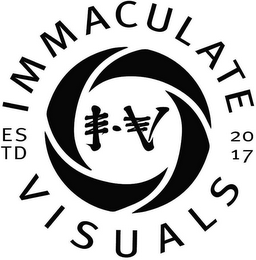 IMMACULATE VISUALS ESTD 2017 IV logo