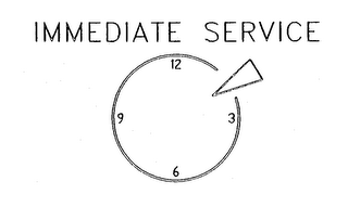 IMMEDIATE SERVICE 12 3 9 6 logo