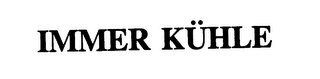 IMMER KUHLE logo