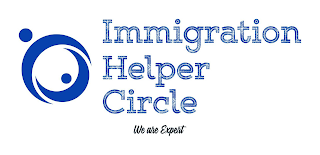 IMMIGRANTION HELPER CIRCLE WE ARE EXPERT logo