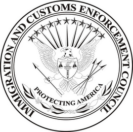 IMMIGRATION AND CUSTOMS ENFORCEMENT COUNCIL PROTECTING AMERICA logo