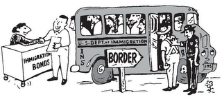 IMMIGRATION BONDS INS U.S. DEPT. OF IMMIGRATION BORDER INS logo