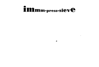 IMMM-PRESS-SIEVE logo