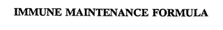 IMMUNE MAINTENANCE FORMULA logo