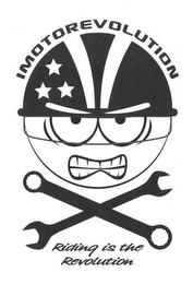 IMOTOREVOLUTION RIDING IS THE REVOLUTION logo
