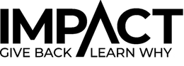 IMPACT GIVE BACK LEARN WHY logo