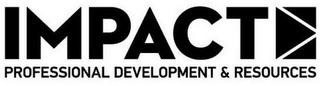 IMPACT PROFESSIONAL DEVELOPMENT & RESOURCES logo