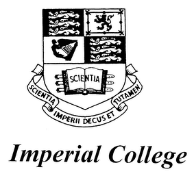 IMPERIAL COLLEGE SCIENTIA IMPERII DECUSET TUTAMEN SCIENTIA logo
