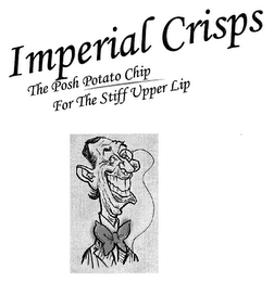 IMPERIAL CRISPS THE POSH POTATO CHIP FOR THE STIFF UPPER LIP logo
