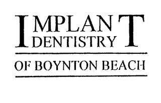 IMPLANT DENTISTRY OF BOYNTON BEACH logo