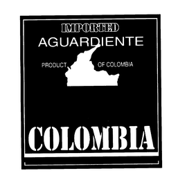 IMPORTED AGUARDIENTE COLOMBIA logo