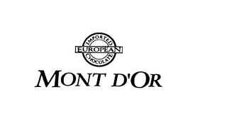 IMPORTED EUROPEAN CHOCOLATE MONT D'OR logo