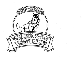 IMPORTED NORDIK WOLF LIGHT BEER logo