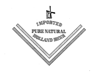 IMPORTED PURE NATURAL HOLLAND BEER logo