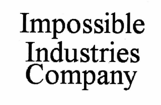 IMPOSSIBLE INDUSTRIES COMPANY logo