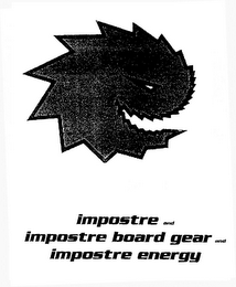IMPOSTRE AND IMPOSTRE BOARD GEAR AND IMPOSTRE ENERGY logo