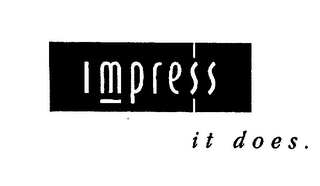IMPRESS IT DOES. logo