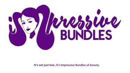 IMPRESSIVE BUNDLES IT'S NOT JUST HAIR, IT'S IMPRESSIVE BUNDLES OF BEAUTY. logo
