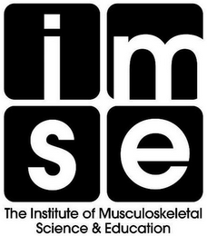 IMSE THE INSTITUTE FOR MUSCULOSKELETAL SCIENCE & EDUCATION logo