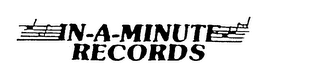 IN-A-MINUTE RECORDS logo