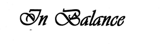 IN BALANCE logo